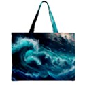 Thunderstorm Tsunami Tidal Wave Ocean Waves Sea Zipper Mini Tote Bag View2