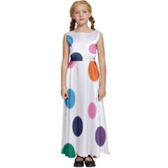 Polka Dot Kids  Satin Sleeveless Maxi Dress by 8989