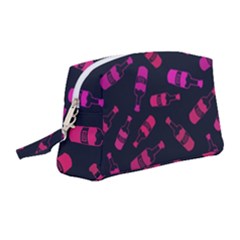 Wine Wine Bottles Background Graphic Wristlet Pouch Bag (medium) by Ravend