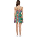 Blossom-filled Watercolor Flowers Short Frill Dress View4