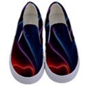 Ai Generated Swirl Splash Blaze Design Art Kids  Canvas Slip Ons View1