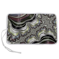 Fractal Background Pattern Texture Abstract Design Art Pen Storage Case (l) by Ravend