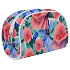 Classy Watercolor Flowers Make Up Case (medium) by GardenOfOphir