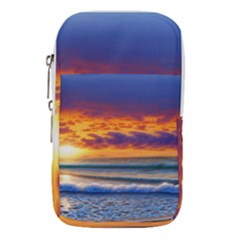 Summer Sunset Over The Ocean Waist Pouch (small) by GardenOfOphir