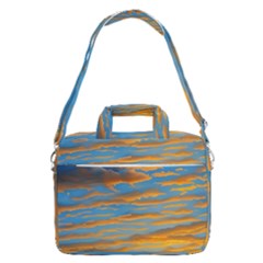 Orange Sunset On The Beach Macbook Pro 16  Shoulder Laptop Bag by GardenOfOphir