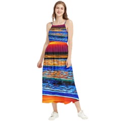 Island Dreams Boho Sleeveless Summer Dress by GardenOfOphir