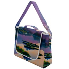 Astonishing Lake View Box Up Messenger Bag by GardenOfOphir