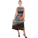 Opulent Sunset Midi Tie-Back Chiffon Dress View1