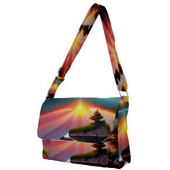 Gorgeous Sunset Full Print Messenger Bag (s) by GardenOfOphir