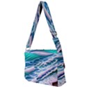 Shore Blue Ocean Waves Full Print Messenger Bag (S) View2