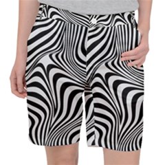 Pattern Geometric Lines Shapes Design Art Pocket Shorts by Ravend