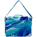 Simple Blue Ocean Wave Box Up Messenger Bag View3