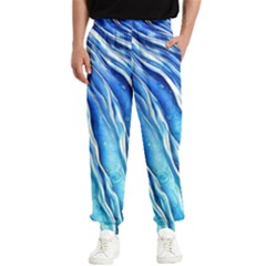 Nature Ocean Waves Men s Elastic Waist Pants by GardenOfOphir