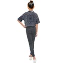 Focus Squares Optical Illusion Background Pattern Kids Mock Neck Tee View2
