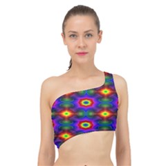 Colorfull Wallpaper Spliced Up Bikini Top  by artworkshop