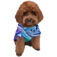 Ocean Waves In Pastel Tones Dog T-shirt by GardenOfOphir