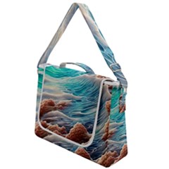 Waves Of The Ocean Box Up Messenger Bag by GardenOfOphir