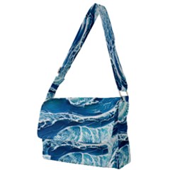 Summer Ocean Waves Full Print Messenger Bag (s) by GardenOfOphir