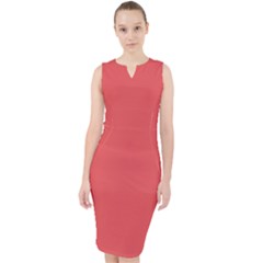 Valentine Red	 - 	midi Bodycon Dress by ColorfulDresses
