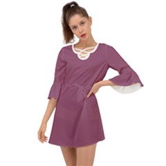 Sugar Plum Purple	 - 	criss Cross Mini Dress