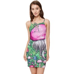 Liberty Cap Magic Mushroom Summer Tie Front Dress by GardenOfOphir