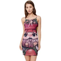 Shroom Glamour Summer Tie Front Dress by GardenOfOphir