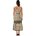 Magic Mushroom Conjure Charm Tie-Strap Tiered Midi Chiffon Dress View4