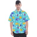 Fish Graphic Seamless Pattern Seamless Pattern Men s Short Sleeve Shirt View1