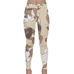 Beagel150dpi Patternbeagle8x8cm Classic Yoga Leggings by coretdikit
