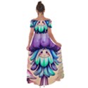 Psychedelic Mushroom For Sorcery And Theurgy Off Shoulder Open Front Chiffon Dress View2
