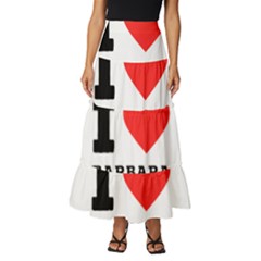 I Love Barbara Tiered Ruffle Maxi Skirt by ilovewhateva