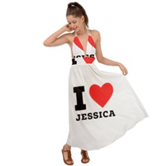 I Love Jessica Backless Maxi Beach Dress by ilovewhateva