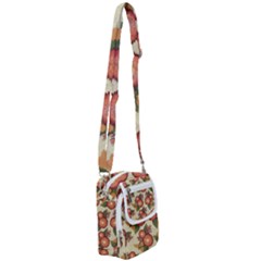 Flowers Leaves Pattern Flora Botany Drawing Art Shoulder Strap Belt Bag by Ravend