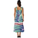 Mushroom Core Tie-Strap Tiered Midi Chiffon Dress View4