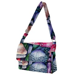 Foraging Mushroom Full Print Messenger Bag (s) by GardenOfOphir