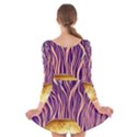 Flowery Garden Mushroom Long Sleeve Velvet Skater Dress View2