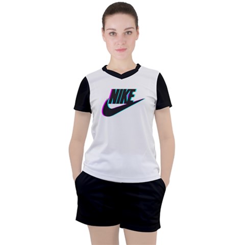 Nike Women s Mesh Tee And Shorts Set by Infinities