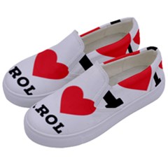 I Love Carol Kids  Canvas Slip Ons by ilovewhateva
