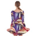 Mushroom Long Sleeve Velvet Skater Dress View2