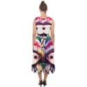Fantasy Mushroom Forest Midi Tie-Back Chiffon Dress View2