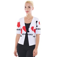 I Love Deborah Cropped Button Cardigan by ilovewhateva