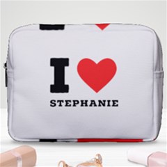 I Love Stephanie Make Up Pouch (large) by ilovewhateva