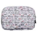White Printer Paper With Text Overlay Humor Dark Humor Infographics Make Up Pouch (Small) View2