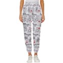 White Printer Paper With Text Overlay Humor Dark Humor Infographics Cropped Drawstring Pants View1