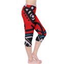 Multicolored Doodle Art Street Art Capri Leggings  View4