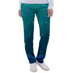 Ai Generated Ocean Sea Fish Aquatic Water Nature 5 Women s Casual Pants by Pakemis