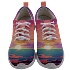 Sunset Ocean Beach Water Tropical Island Vacation 4 Mens Athletic Shoes by Pakemis