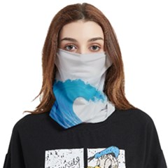 Wave Tsunami Tidal Wave Ocean Sea Water Face Covering Bandana (two Sides) by Pakemis