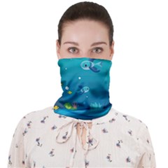 Ai Generated Ocean Sea Fish Aquatic Water Nature 2 Face Covering Bandana (adult) by Pakemis