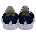 Lighthouse Abstract Ocean Sea Waves Water Blue Kids  Canvas Slip Ons View4